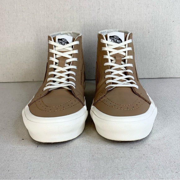 Vans - Off the Wall Sk8-Hi Tapered Soft Leather Hi-Top Sneakers - Size M8/W9.5 - Picture 5 of 16